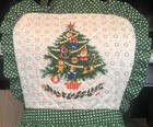 Christmas Tree Apron Vtg Green Grandmacore Baking Holiday Country Cottagecore