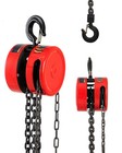 Chain Hoist 1 2 Ton Manual Steel Chain Block Hoist 8 10 20 Ft Lifting Height Red
