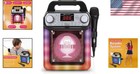 Party-ready Karaoke Machine With Wired Mic   Fun Voice Effects For Kids   Adults