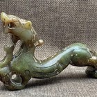 Vintage China Antique Handicrafts Hsiuyen Jade Dragon Statue Collection Ornament
