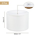 Drum Lamp Shades Set Of 2 13 x13 x9  Linen Round Lamp Shade For Table Lamps E   