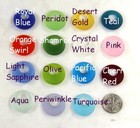 Donut Pendant Beads  You Pick Color  20mm  Frosted Matte Sea Glass Finish