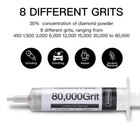 Diamond Paste Polishing Compound Kit For Stropping  8 Pack  450-80 000 Grit
