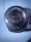 Handblown Purple Glass Vase - Sleek Rectangle Bottle Shape 6 25    Tall