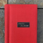 Rare Vintage Red Photo Album Book Made In Japan For 3 5  X 4 5  Photos