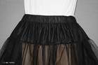 New Black Crinoline 4 Victorian Civil War Dress Size Xl 3x W40 -55   Length 40 