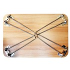 28in Height Foldable Hairpin Table Legs  set Of 4  Folding Table Legs 3 8  Black