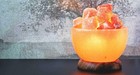 Crystal Bowl Himalayan Salt Lamp  Fire Bowl Salt Chunks For Room   Home Decor