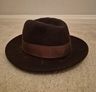 Vintage Brown Crushable Fedora Hat Lite Felt Usa Made Medium Western Trilby