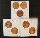 1982 Pd Lincoln Memorial Uncirculated Cent 7 Coin Variety Penny Set Us Mint Coin