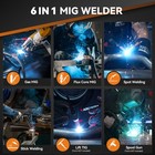 Arccaptain 205a 6-in-1 Mig Welder  App Control With Tig Welding Gun   Mig Torch
