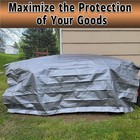 Campmac Tarps Heavy Duty Waterproof 12x20 Ft  10 Mil Thick  High Durability     
