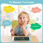 Tecjoe 4 Pack Lcd Writing Tablet  8 5 Inch Colorful Doodle Board Drawing Tablet