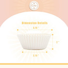 300count Jumbo Cupcake Liners White Food Grade Paper Baking Cups Large Muffin Cu
