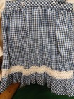 Vtg Kate Greenaway Baby-toddler Girl Dress 18 Months Blue-white Checked 1984