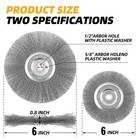6  Inch Wire Wheel For Bench Grinder - Usa Seller - Free Shipping 