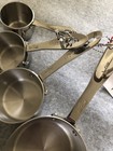 All Clad Stainless Steel Measuring Cups - 1 4  1 3  1 2  1 - Nwt