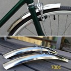 Retro Road Bike Fenders 700c 23c 25c Stainless Steel Front Rear Mudguard Set
