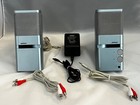 Bose Mediamate Computer Speaker Pair Ice Blue Working Power Supply Audio Cables