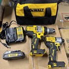 Dck2100d1t1 Dewalt 20v Xr Max Brushless Cordless 2 Tool Kit Hammer Drill driver