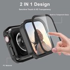 For Apple Watch Series 11 10 9 8 Waterproof Case Tempered Glass Screen Protector