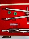 Vintage Keuffel   Esser K e Drafting Tools Set With Hardshell Case Red Felt