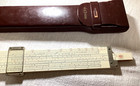 Frederick Post Slide Rule Versalog  1460 Hemmi Japan With Leather Sheath Vintage