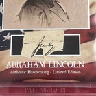 Abraham Lincoln Handwritten Word Removed From Beckett Autograph Document Signed