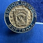 Little League Baseball Senior State Softball 3 4  Tall Lapel Hat Jacket Pinback