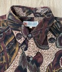 Vintage Long Sleeve Shirt Print  Size  M