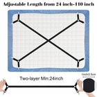 Morcheiong Bed Sheet Fasteners Straps - 4 Pack Adjustable Bed Sheet Holder Strap