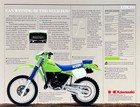 1986 Kawasaki Kdx200-c1 Double-sided Sales Brochure-literature Oem Kdx 200