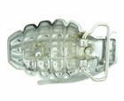 Grenade With Rhinestones Metal Belt Buckle