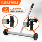 Horusdy 17-inch Rolling Magnetic Sweeper With Wheels   17-inch  Silver