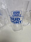 Bud Light Plastic Beer Pitchers 60 Oz New Premium Light Lager  Genuine Lot Of 2