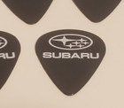 Subaru Automobile Guitar Pick Lot 14 Black With White Mushroom   Logo Design