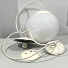Kichler Globe Light Ceiling Mount Vintage 1960   s Mcm Extra Fixture   Caps