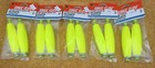 16  8pks  Of Eagle Claw Foam Cigar Shaped 3 Inch Floats Bobbers Snap On - Nip