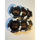 Harley-davidson Museum 110th Anniversary Poker Chip 2013 Black White Gold