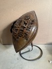 New Orleans Saints Brass Metal Football With Stand Vintage Collectible Rare