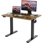Electric Standing Desk Adjustable Height  40x24 Inches 40inches Rustic Brown