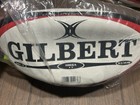 Gilbert Omega Size 5 Rugby Ball World Rugby Shop White Red Black New Sealed