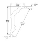 Orac Decor Cx176   Duropolymer High Impact Polystyrene Crown Moulding   Primed