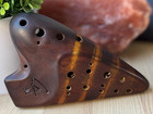 Focalink Double Chamber Alto C Straw Fire Ceramic Ocarina 