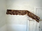 Antique French Toile    La Noce Du Soldat   Purple C 1850 Valance Wedding Fabric