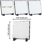 20 Pack Matte Sublimation Slate Blanks 7 87 x7 87  Square With Stands