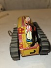 1930s Marx Tin Wind Up Climbing Tractor With A Farmer