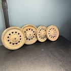 Pedal Car wagon Artillery Style Wheels - Barn Find 8  Set Of 4 Vintage-original