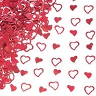 Red Love Heart Table Confetti - Valentines Day Party Foil Metallic H-red Heart2