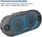 Bk06 Bluetooth 5 0 In Car Speakerphone With Visor Clip  Wireless Car Kit For Han